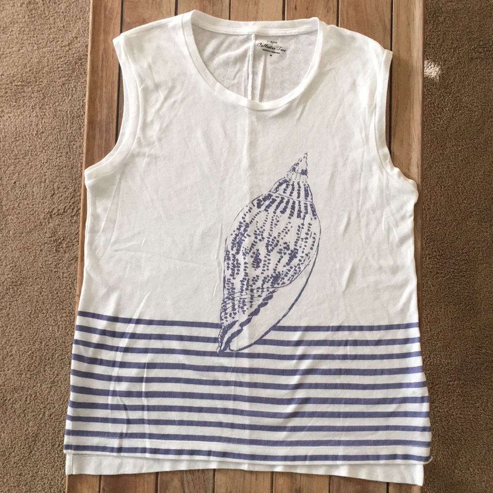J.Crew sleeveless shell collector tee